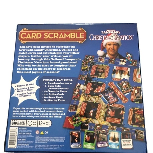 National Lampoon’s Christmas Vacation CARD SCRAMBLE Board Game Of Strategy 12+ - Picture 4 of 7